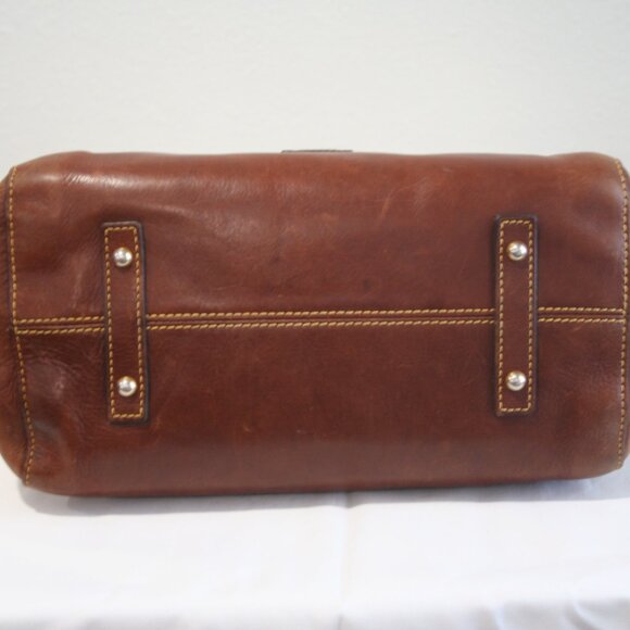 Dooney & Bourke Brown Florentine Vacchetta Leather shoulder Bag - Picture 7 of 11